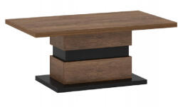 TEMPO KONDELA Dohányzóasztal, bolzano tölgy/fekete, DELIS T - smartbutor