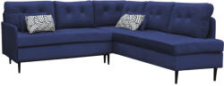 Miló Bútor Atala 200 sarokülő l, bársonykék, jobbos