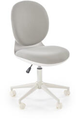 Halmar ORION 2 ifjúsági forgószék, alap mechanika, szín: fehér/világosszürke - smartbutor