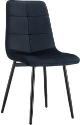 TEMPO KONDELA Étkezőszék, fekete Velvet szövet/fém, DAMIA TYP 1 - smartbutor