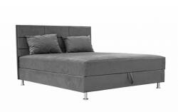 Miló Bútor Hunor klasszikus franciaágy, sötétszürke (160 cm) - smartbutor