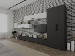 Mobiro Star Nappali Szekrénysor C55- Antracitszürke és Fehér színben - smartbutor