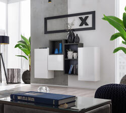 WIPMEB BLOX III 28 komód fehér-fekete - smartbutor