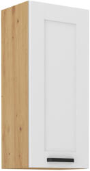 TEMPO KONDELA Felső szekrény, fehér/artisan tölgy, LULA 40 G-90 1F - smartbutor
