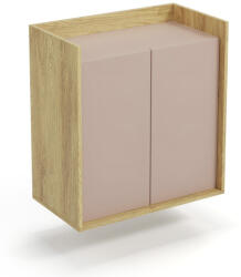 Halmar MOBIUS szekrény 2D szín: hikora tölgy/rózsaszín - smartbutor - 74 900 Ft
