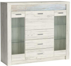 Halmar INDIANAPOLIS szekrény, szín: I8 kraft fehér - smartbutor