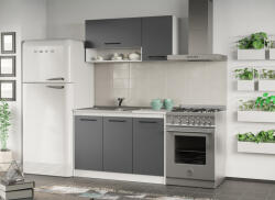 Mobiro Maia szürke konyhabútor - 02 - 123, 2 cm - smartbutor