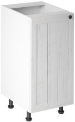 TEMPO KONDELA alsószekrény D40, balos, fehér/sosna andersen, PROVANCE - smartbutor