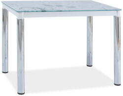 WIPMEB DAMAR II étkezőasztal fehér/króm - smartbutor