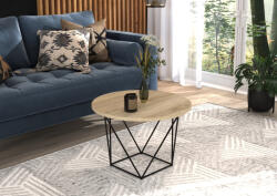 ADRK LIAM kávéasztal, Fekete, Sonoma - smartbutor