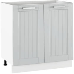 TEMPO KONDELA Alsó szekrény, világosszürke/fehér, JULIA TYP 60 - smartbutor