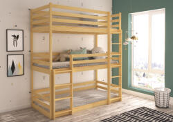 ADRK TEDRO háromszemélyes emeletes ágy 200x90, Fenyő - smartbutor