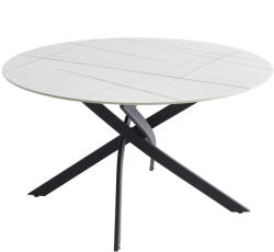 Fortrade Metax asztal (fehér + arany) - smartbutor