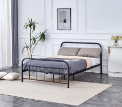 Halmar LINDA 140 ágy, szín: fekete - smartbutor