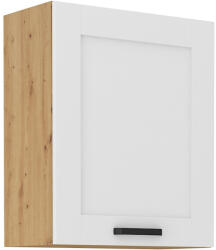TEMPO KONDELA Felső szekrény, fehér/artisan tölgy, LULA 60 G-72 1F - smartbutor