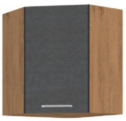 TEMPO KONDELA Felsőszekrény, tölgy lancelot/szürke matt, VEGA 58x58 GN-72 1F - smartbutor