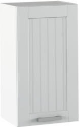 TEMPO KONDELA Felső szekrény, világosszürke/fehér, JULIA TYP 4 - smartbutor