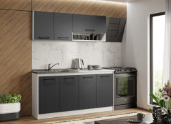 Mobiro Maia szürke konyhabútor - 04 - 163, 2 cm - smartbutor