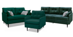 Milo Atala 3+2+1 garnitúra, bársonyzöld