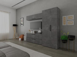 Mobiro Star Nappali Szekrénysor C73- Betonszürke színben - smartbutor