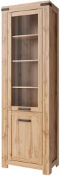 TEMPO KONDELA Vitrin 1D1W, wotan tölgy, MORATIZ - smartbutor