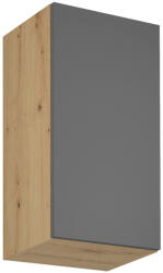 TEMPO KONDELA Felső szekrény, artisan tölgy/szürke matt, univerzális, LANGEN G40 - smartbutor