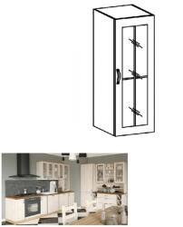 TEMPO KONDELA Szekrény, fehér/sosna északi, jobb, ROYAL W40S - smartbutor