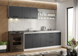 Mobiro Maia szürke konyhabútor - 19 - 260 cm