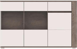 WIPMEB ARES AS5 komód tölgy ENDER. /fehér fényes - smartbutor