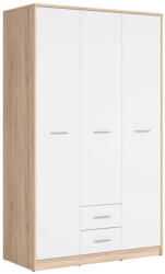 GERBOR Nepo SZF3D2S N gardróbszekrény sonoma/fehér - smartbutor