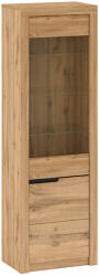 TEMPO KONDELA Vitrin A2 , wotan tölgy, jobbos, TORONTA - smartbutor
