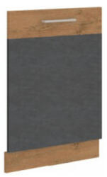 TEMPO KONDELA Előlap mosogatógéphez, szürke matt/tölgy lancelot, VEGA ZM 713x596 - smartbutor