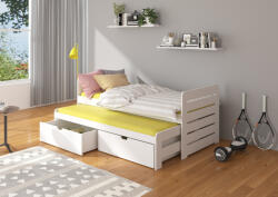 ADRK Dupla ágy TOMI 200x90, Fehér - smartbutor