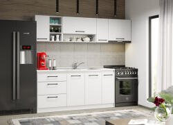 Mobiro Alaszka fehér konyha - 14 - 230 cm - smartbutor