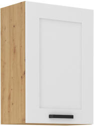 TEMPO KONDELA Felső szekrény, fehér/artisan tölgy, LULA 50 G-72 1F - smartbutor