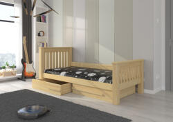 ADRK CARMEL ágy matraccal 180x80, Natúr fenyő, Natúr fenyő - smartbutor