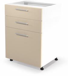 Halmar VENTO DS3-60/82 alsó fiókos szekrény, szín: fehér/bézs - smartbutor