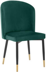 TEMPO KONDELA Étkezőszék, zöld Velvet szövet/fekete, UDAJA - smartbutor