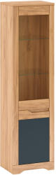 TEMPO KONDELA Vitrin A1, balos, tölgy craft arany/grafit szürke, FIDEL - smartbutor