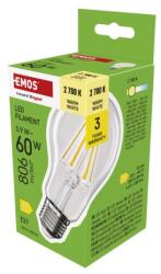 EMOS Bec LED cu filament A60 / E27 / 5, 9 W (60 W) / 806 lm / Alb cald - tonerdepot - 16,17 RON