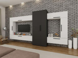 Mobiro Star Nappali Szekrénysor C100- Antracitszürke és Fehér színben