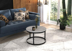 ADRK RINEN kávéasztal, Fekete, Beton - smartbutor