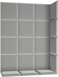 ELTAP Quadratta 120x160 kárpitozott panel, szürke - smartbutor