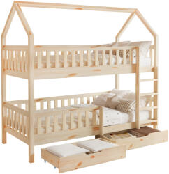 TEMPO KONDELA Montessori emeletes ágy, természetes, VENITA TYP 2 - smartbutor