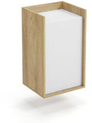 Halmar MOBIUS szekrény 1D szín: hikora tölgy/fehér - smartbutor