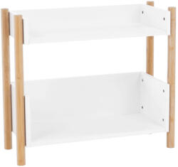 TEMPO KONDELA 2 polcos állvány, természetes bambusz/fehér, BALTIKA TYP 1 - smartbutor