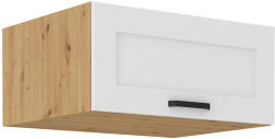 TEMPO KONDELA Felső szekrény, fehér/artisan tölgy, LULA 80 NAGU-36 1F - smartbutor