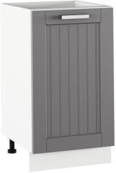 TEMPO KONDELA Alsó szekrény, sötétszürke/fehér, JULIA TYP 54 - smartbutor