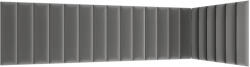 ELTAP Quadratta 210x90x60 kárpitozott panel, szürke - smartbutor
