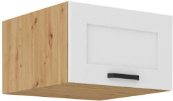 TEMPO KONDELA Felső szekrény, fehér/artisan tölgy, LULA 60 NAGU-36 1F - smartbutor